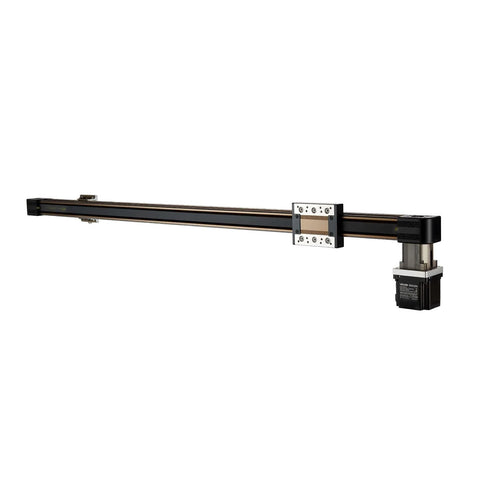 Linear Guide Rail, Belt Drive, CNC Linear Motion Stage Actuator with Nema34 Stepper Motor, 1300 mm stroke, side view