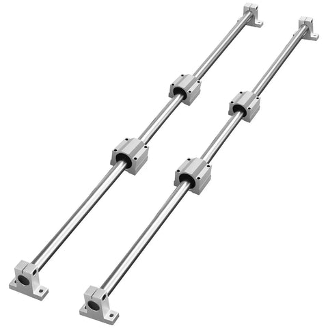 Heavy duty 1000mm linear guide rail kit with two rails, four SC20 blocks and four supports provides precise, high load motion for CNC.