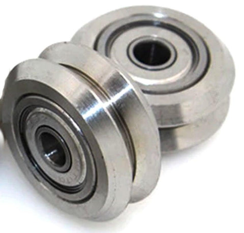 Linear Motion Guide Way 5x24.5x5.6mm V Groove Steel Track Roller Bearing