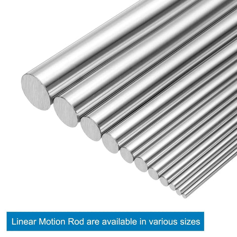 Beefy 2 Pack 5mm x 200mm Linear Motion Rod Guide Shafts For 3D Printers And CNC Machines Chrome Plated Steel High Precision Rail