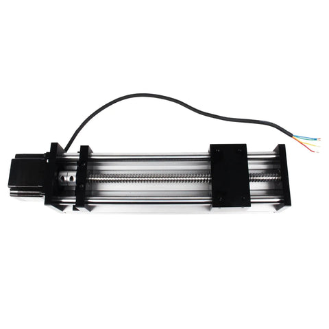 Top view of a Linear Motion Stage Actuator With 1204 Ball Screw And 20mm Square Rail CNC Linear Guide for precision positioning.