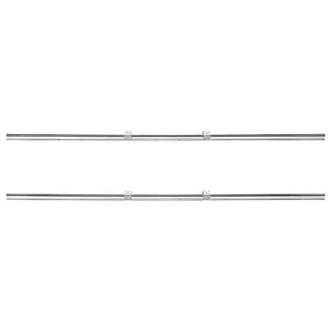 Linear Rail, 2 PCS SBR 20-2200mm, Linear Guideway Rail displayed with SBR20UU Carriage Bearing Blocks