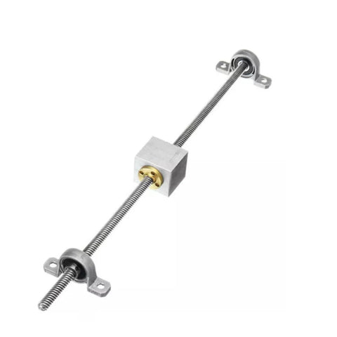 Threaded backlash vertical support screw linear shaft guide set 2mm pitch 2mm lead t8 lead screw dual optical axis with sc8uu