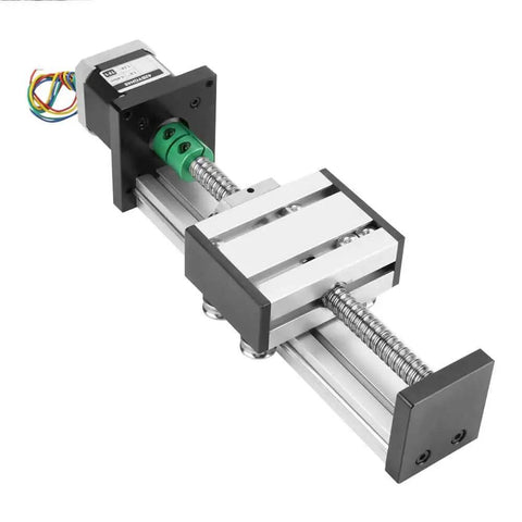 Linear Slide Ball Screw With Stepper Motor For Metal Construction 12mm Shaft Diameter And 100mm Stroke High Precision Linear Actuator