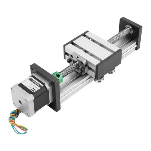 Linear Slide Ball Screw With Stepper Motor For Metal Construction 12mm Shaft Diameter And 100mm Stroke High Precision Linear Actuator For CNC And Robotics