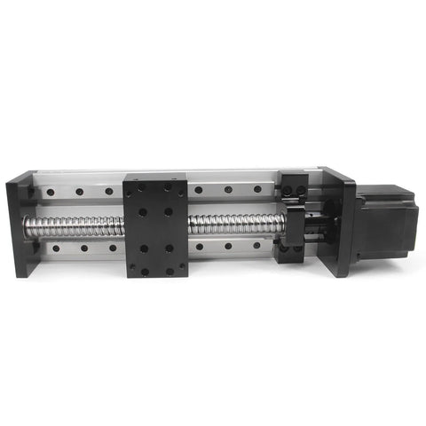 150mm Effective Travel Length Double Linear Rail Guide Ballscrew SFU1605 with NEMA23 Stepper Motor for DIY CNC Router Parts X Y Z Linear Stage Actuator and 3D Printe