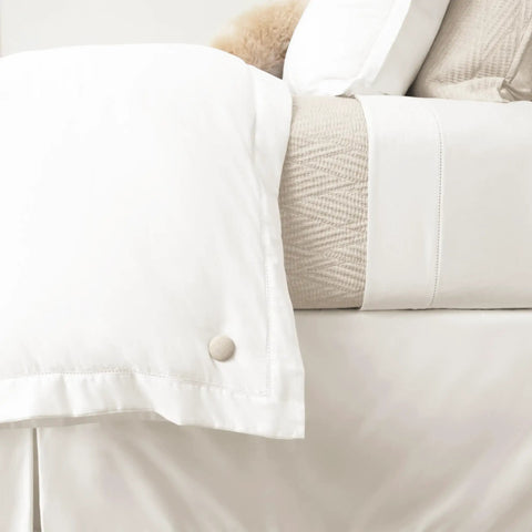 Duvet Clip Set Keeps Your Comforter From Shifting In The Cover With Locking Pin Fasteners, Classic Linen Look, Natural Finish, Four Pack