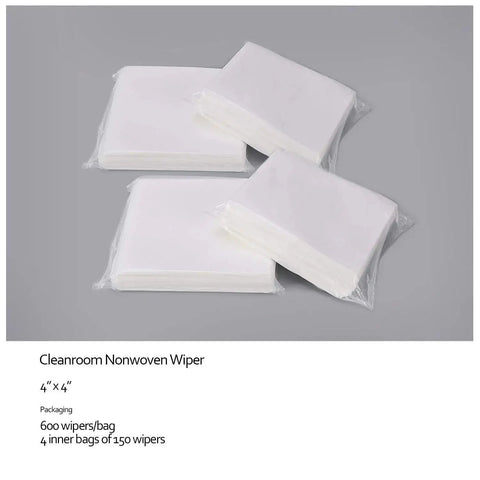 Lint Free 4x4 Wipes 1200 Pcs Cellulose Polyester Blend For Lab Pharma displayed in plastic packaging