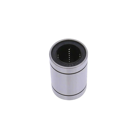 LM25UU Linear Ball Bearing 25x40x59mm for CNC axis, showing outer metal casing and bearing interior, part of 4-pack replacement for smooth install.
