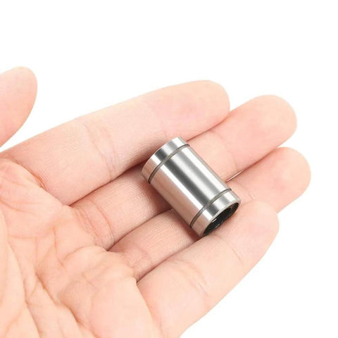 ✝️ 12 Pcs LM8UU Linear Ball Bearings, 8mm Bore Dia, 15mm OD, 24mm Length with Double Side Rubber Seal Great for CNC, 3D Printer, 12-pack replacement