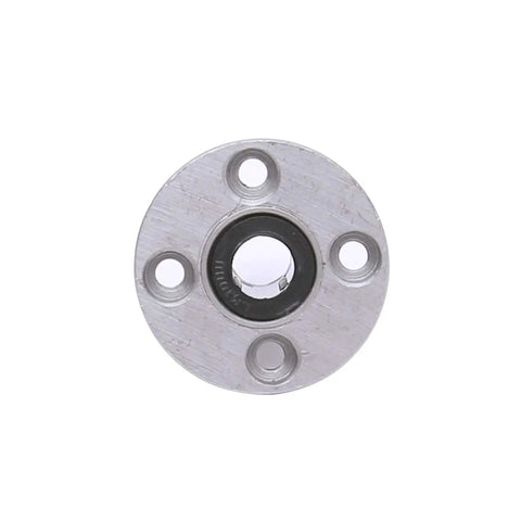 Front view of LMF10UU Round Flange Linear Motion Bearing Set Of 2 With 10x19x29mm Bore And Outer Diameter 19mm And Length 29mm