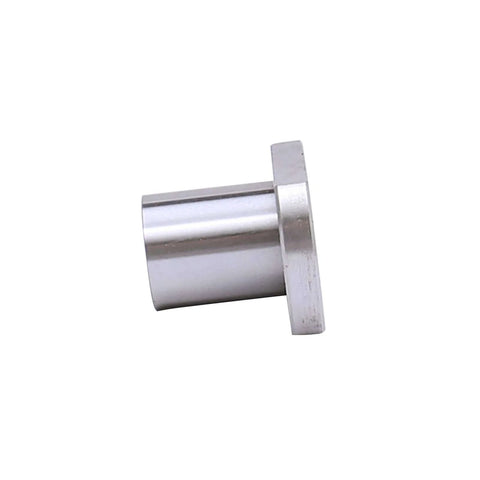 ✝️ Lmh12uu flange linear ball bearings 12x21x30mm, set of 4, side view showing metal finish and flange design for CNC, automation.