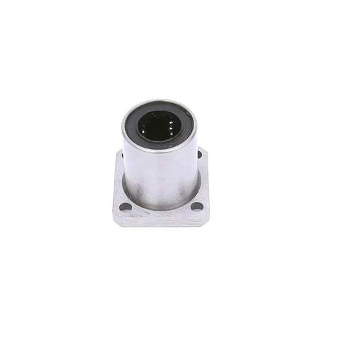 LMK16UU Square Flange Linear Ball Bearing front view showing 16mm bore and 28mm outer diameter for CNC and 3D printing