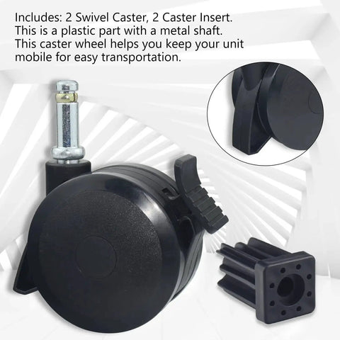 4 Pack Locking Caster With Insert Replacement Parts 70360 For Genesis Spirit E310 E320 S330 E210 Summit E400 E600 Gas Grills