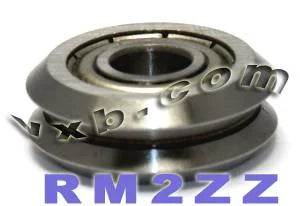 Lot of 16 3/8 V Groove Guide Bearings Shielded RM2ZZ Vgrooved - VXB Ball Bearings