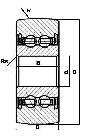 LR5201NPPU Track Roller 2 Rows Bearing 12x35x15.9 Track Bearings - VXB Ball Bearings