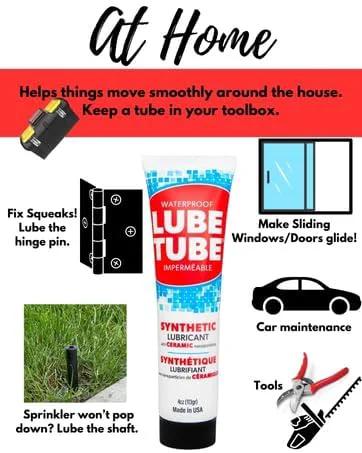 LubeTube 4oz – Multipurpose Synthetic Grease for Pool Equipment, Plumbing Fixtures, RV Toilets, and Household Use – PFAS-Free