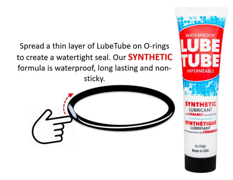 LubeTube 4oz – Multipurpose Synthetic Grease for Pool Equipment, Plumbing Fixtures, RV Toilets, Marine Systems, Machinery & Household Use – PFAS-Free, Food-Grade, Ceramic-Enhanced – Made in USA