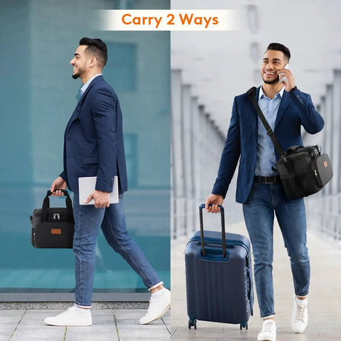 This 9L insulated lunch bag keeps meals fresh and portable with space for 12 cans, a water resistant 600D exterior, soft cooler design.