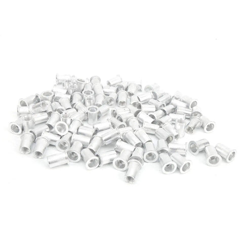 M10 Aluminum Pull Riveting Nuts Flat Head For Tight Spaces 100 Pcs Set WJ30045 for fastening in automotive and aviation