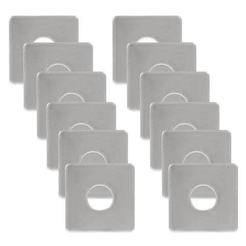 10 Pack M10 Square Bearing Plate Washers 304 Stainless Steel Heavy Duty Flat Spacers For Even Load Distribution And Enhanced Stability