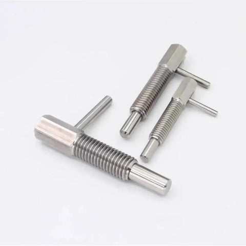 Two Pack Retractable Indexing Plunger Pin M10 Stainless Steel Spring Latch Locking Pin For Machinery And Equipment Built For Rugged Work