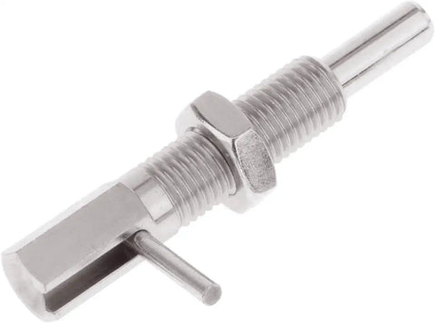 Two Pack Retractable Indexing Plunger Pin M10 Stainless Steel Spring Latch Locking Pin For Machinery And Equipment Built For Rugged Work