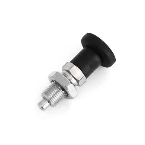 Push Fit Ball Nose Spring Plunger With Stainless Steel Spring And Matte Black Glass Fiber Reinforced Nylon Housing for M12 size