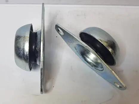 Two M12 bell type vibration mounts for isolation, showcasing steel construction and compression-shear cup design for noise reduction.