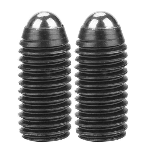 Ten Piece M12X1.75 Socket Ball Spring Plungers Set With Hex Set Screws For Clamps And Automatic Machines Carbon Steel Construction