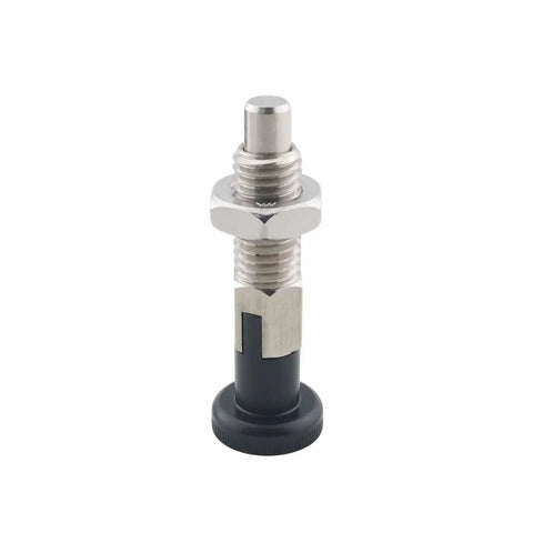 M12 Self Locking Stainless Steel Spring Locating Pin With Ball Nose Plunger And Knob for Quick Positioning in Jigs and Fixtures