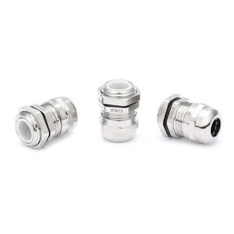 Heavy Duty Metal Waterproof Cable Gland M16 for 4-8mm Wires, Adjustable Clamp Joint With Rubber Seal, Quick Install Without Disassembly