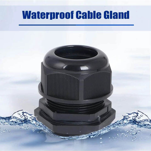 M16 Waterproof IP68 Nylon Cable Gland Locknut, Adjustable, 10 Pack, Fits 4mm-8mm Cable Diameter, Dustproof shown in water