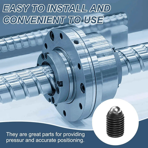 Precision equipment with 10 Pieces M16 By 20mm Screw Thread Ball Plunger With Hex Socket inset, for lubrication and pneumatic tools.