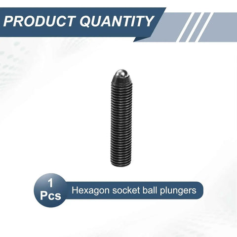 M16 Thread Ball Plunger 70mm Overall Length Hex Socket Spring Plunger 8mm Ball Diameter for lubrication tools