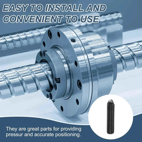 Image of an M16 Thread Ball Plunger 70mm Overall Length Hex Socket Spring Plunger with industrial machinery.