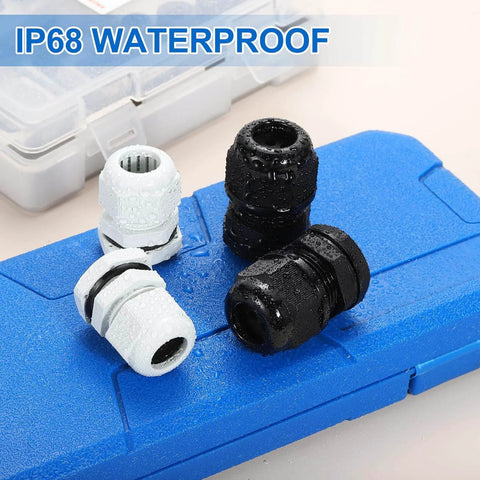 M16 Waterproof Cable Gland Kit 4 Pack 6-10mm Wire Hole Sealing Glands For Cable Fixing Wiring Repair And Gland Replacement