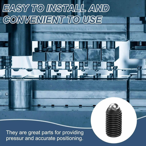 Machine setup with 10 Pieces M16 X 30mm Screw Thread Ball Plungers With Hex Socket High Carbon Steel Construction Spring Plungers