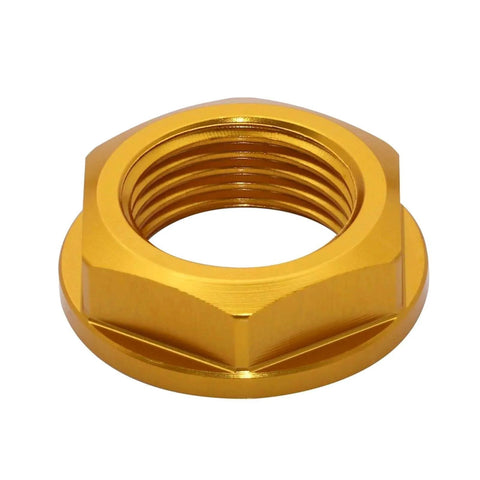 Gold M18 Front Wheel Axle Lock Nut Bolt Accessories for Yamaha YZ250F YZ250FX Kawasaki KX125 KX250 Suzuki RM-Z250 DR-Z400E 2000-2021