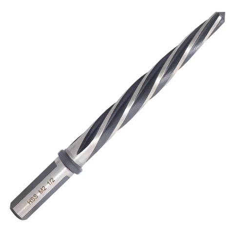 Durable M2 HSS One Half Inch Taper Chucking Reamer With Non Slip Shank For Steel Alloys Metal Wood And Plastic