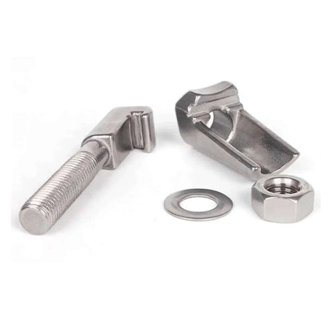 M24 304 Stainless Steel Vacuum Caliper Screw Quick Type C Clamp Hook Bolt set for industrial fastening.