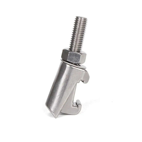 M24 304 Stainless Steel Vacuum Caliper Screw Quick Type C Clamp Hook Bolt for industrial fastening displayed on white background