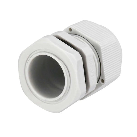 4 Pack M25 Cable Gland Waterproof Connector For 9 To 17 Mm Wire Diameter Plastic White Glands Joints, Dustproof And All Weather Ready