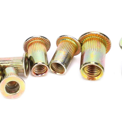 240 Piece Rivet Nut Set M3 M4 M5 M6 Zinc Plated Quick Riveting Hardware For Metal Panels Pipes And Lightweight Industrial Projects