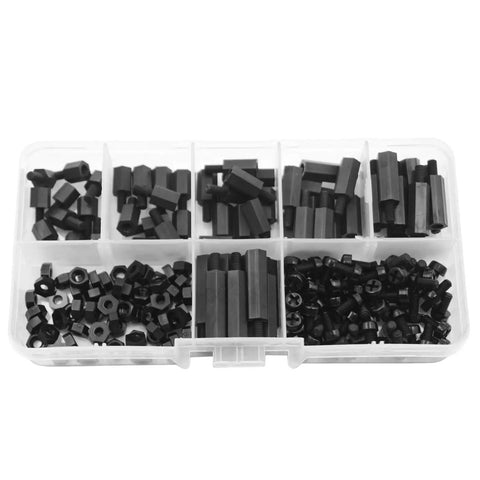 M3 Nylon Standoffs Hex Spacers Screws Nuts Assorted Kit for RC FPV Drone Quad Copter Frame and PCB Boards 180 Pieces