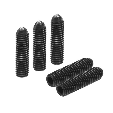 10 Pcs M3 Thread Ball Plunger Set With Hex Socket 12mm Length, high carbon steel spring plungers in black
