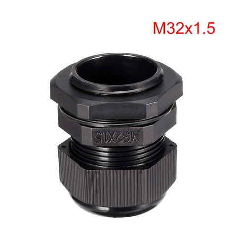 Two Pack M32 Cable Gland Waterproof Plastic Wire Glands Connector For 16-21mm Dia Wires, Dustproof, Anti Acid, Easy Install, Thread Size 32mm