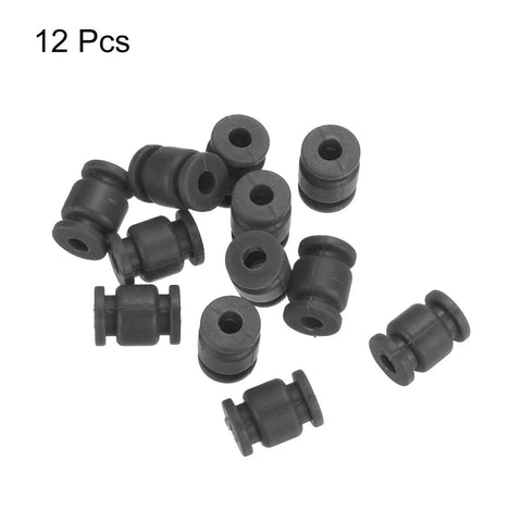 Reduce drone vibration and improve control with M3x13mm rubber damper balls for RC quads and FPV gimbals, black, pack of 12