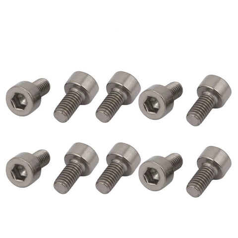 ✝️ uxcell 10 Pcs M3x6mm Thread Hex Socket Drive Cap Head Titanium Screw arranged in two rows