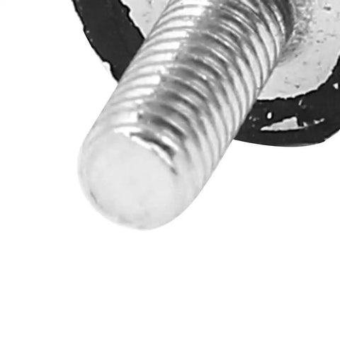 Close-up of a Compact M3 x 8mm rubber vibration mount standoff kit reduces vibration and noise, metal thread detail visible.